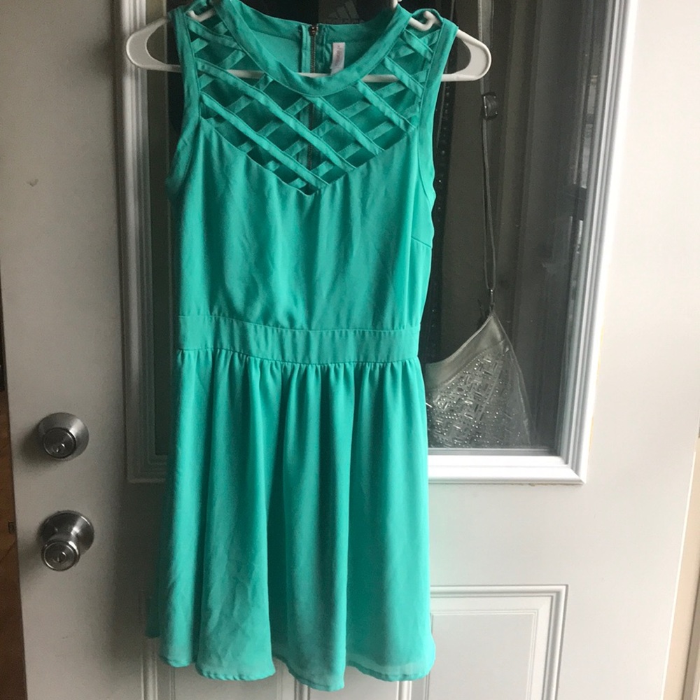 Teal dress